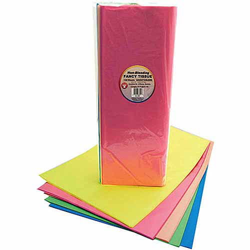 50 sheets per package Green Chevron Yellow White Tissue Paper Wrap 20" x 18"